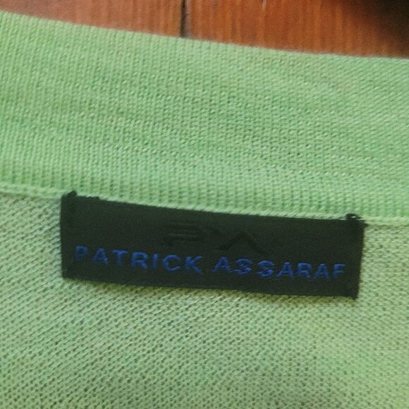 Patrick Assaraf Green Merino Cardigan, sz XS-S - Picture 4 of 8
